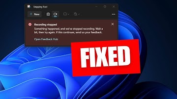 Fix Snipping Tool Error Recording windows 11 2024 #windows #technology