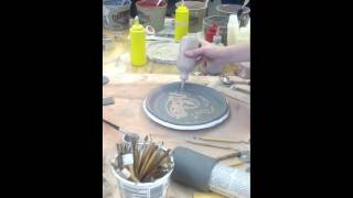 Slip Trail Colored Slip Technique 2.Mov