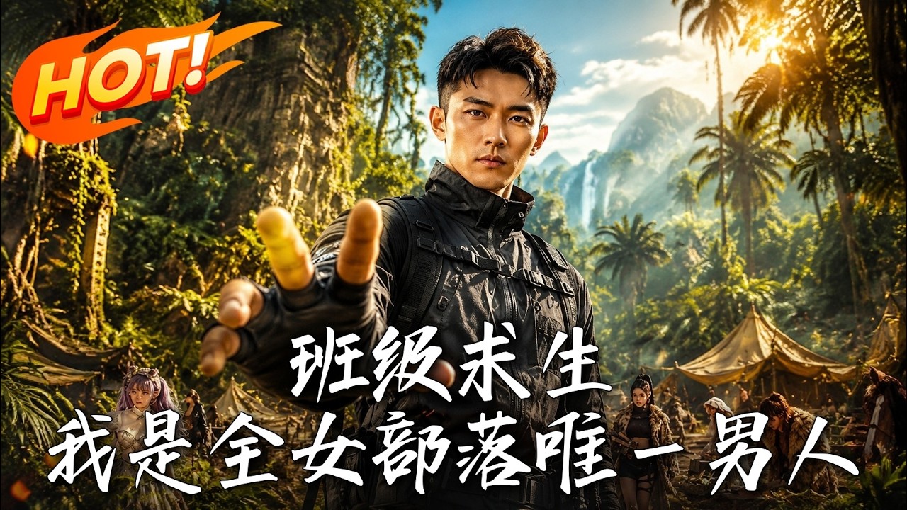 🔥畢業旅行變蠻荒求生，全班唯一的男生覺醒SSS級光環，帶領全女同學手撕哥布林、逆襲建神城！《班級求生:我是全女部落唯一男人》#盛世短劇#短劇#AI短劇#逆襲#漫劇