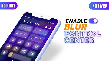 How to enable Blur Control center | MIUI 12 | NO ROOT, NO TWRP