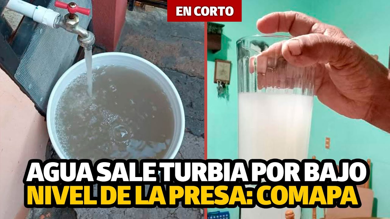 Agua sale turbia por bajo nivel de la presa: Comapa - YouTube