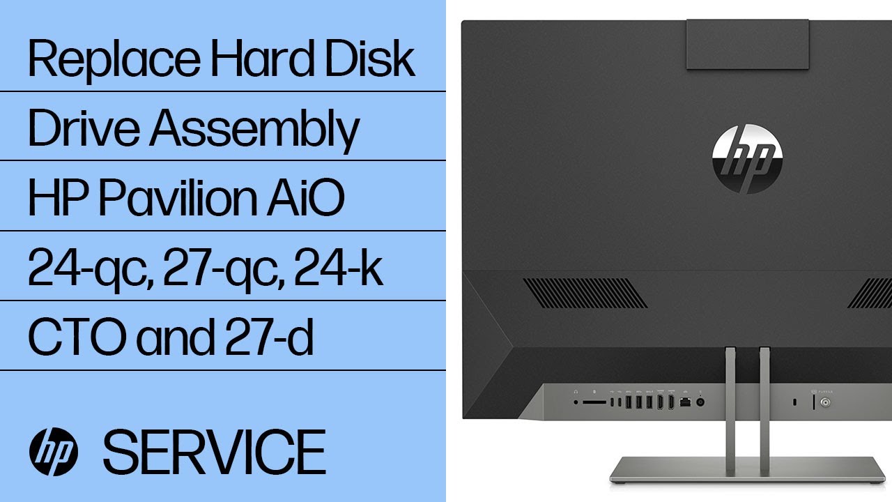 Replace the Hard Drive, HP All-in-One 22 and 24 Series
