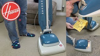 Vintage Hoover Senior 6525C Upright Vacuum Cleaner Unboxing & Demonstration