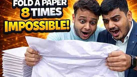 Can You Fold a Paper 8 Times? 😲 | Experiment