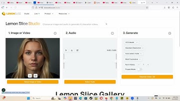 Lemon Slice Tutorial/Guide: How to Use Lemon Slice to create Talking/ Singing ai Characters for free