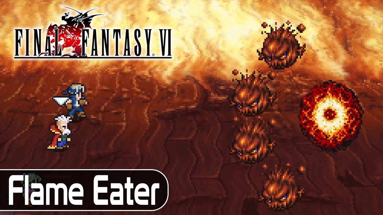 Final Fantasy VI Pixel Remaster - Flame Eater Boss Fight | [PC]