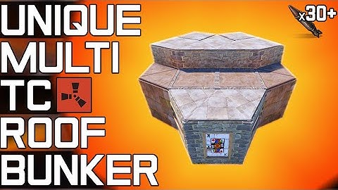 Rust Base Design - Unique Multi-TC Rust Bunker Base Design