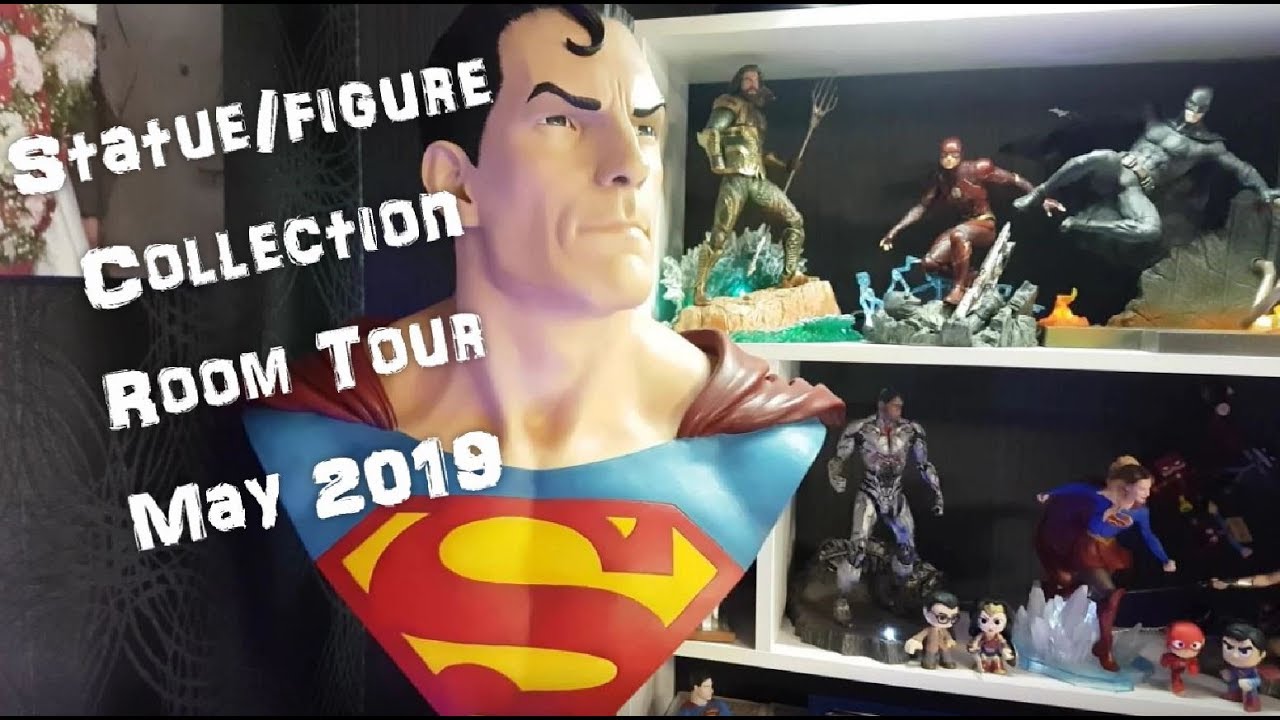 Statue/figure Collection Room Tour May 2019 superman etc. - YouTube