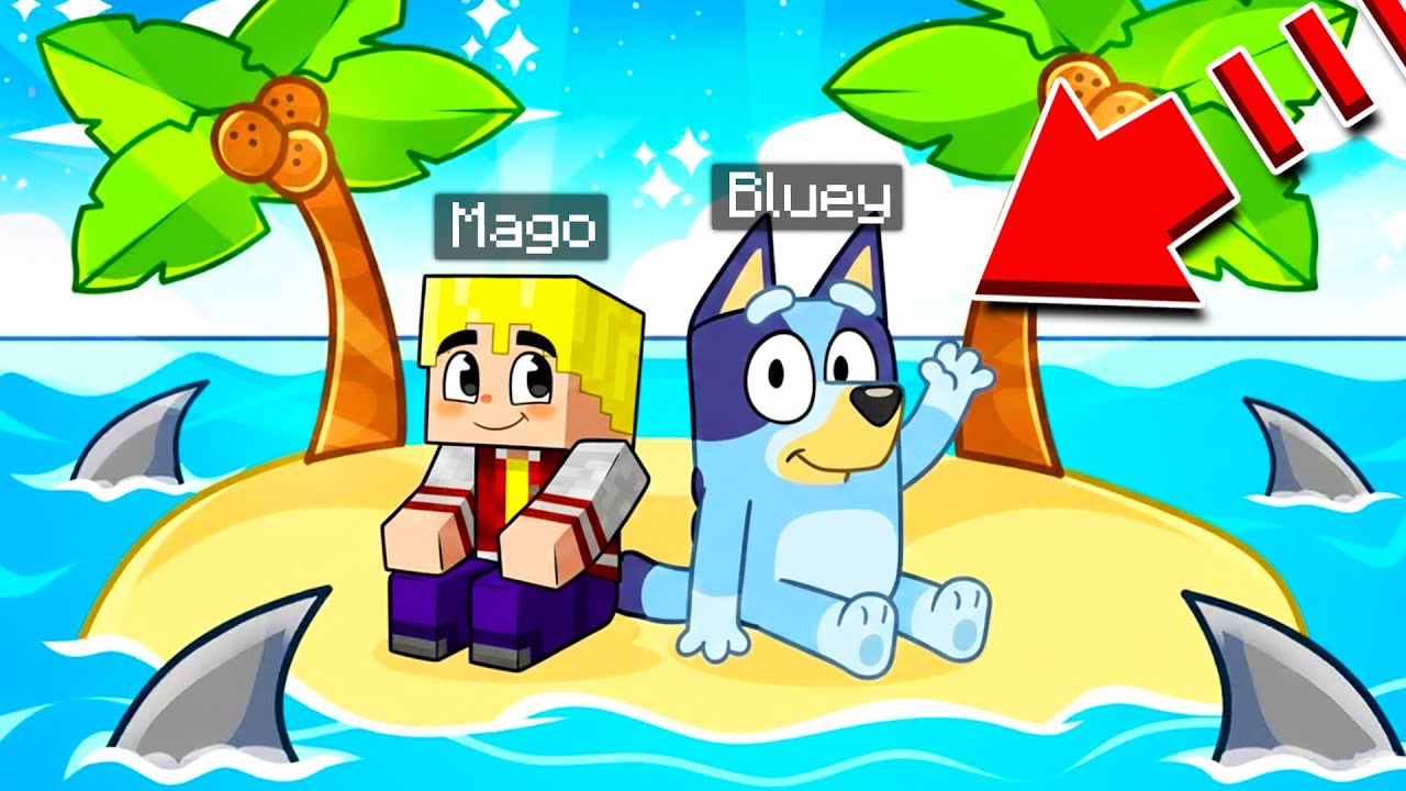 SOBREVIVIMOS EN UNA ISLA DESIERTA CON BLUEY!