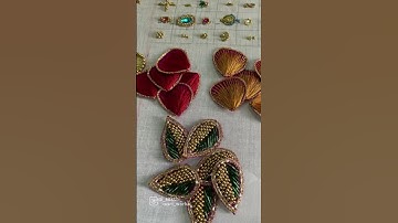 3D flower work 🌸 #aari #aariembroidery #aariwork #blouse #status #trending #blogger #trendingshorts