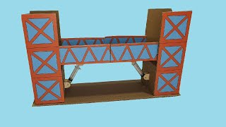 Construccion de Puente Levadizo Hidraulico Casero