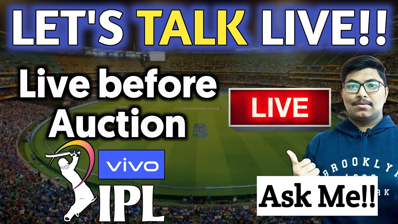 IPL 2021 Pre-Auction Live || IPL 2021 Auction