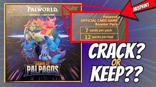 Crack it OR Keep it?? My 1st Ed MISPRINT Palworld TCG Dilemma