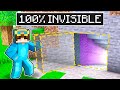 100% INVISIBLE Door To My SECRET Minecraft Base!