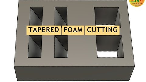 Tapered Foam Cutting with Oscillating Tangential Knife (OTKG)