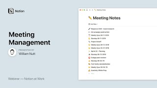 Notion at Work: Meeting Management screenshot 4