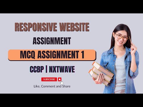 MCQ ASSIGNMENT 1 | Responsive Website | HTML/CSS | CCBP | NXT WAVE