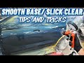 Tips and tricks for brlliant clear coat and silky smooth base coat