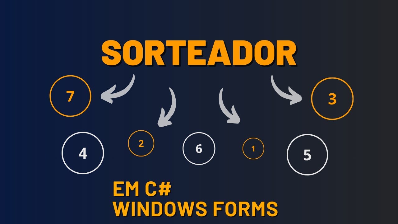 SORTEADOR EM C# COM WINDOWS FORMS - YouTube