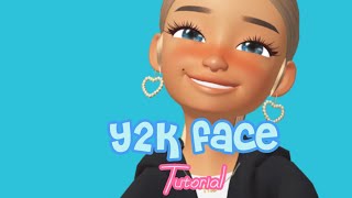 Y2k face tutorial on zepeto