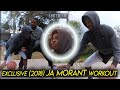 Exclusive Ja Morant Home Workout w/ His Dad  (2018) | Before the Fame