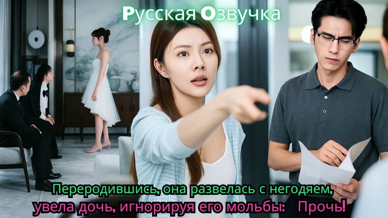 Переродившись, она развелась с негодяем, увела дочь, игнорируя его мольбы: «Прочь!»