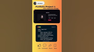 Modern Portfolio Website Using HTML, CSS & JavaScript | Beginner Project