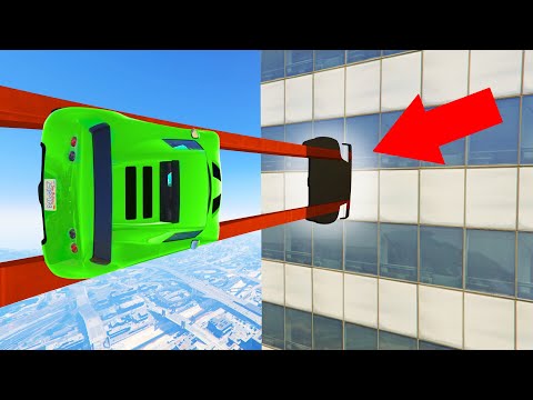 1% Chance To Fit THROUGH The GAP! (GTA 5 Funny Moments)