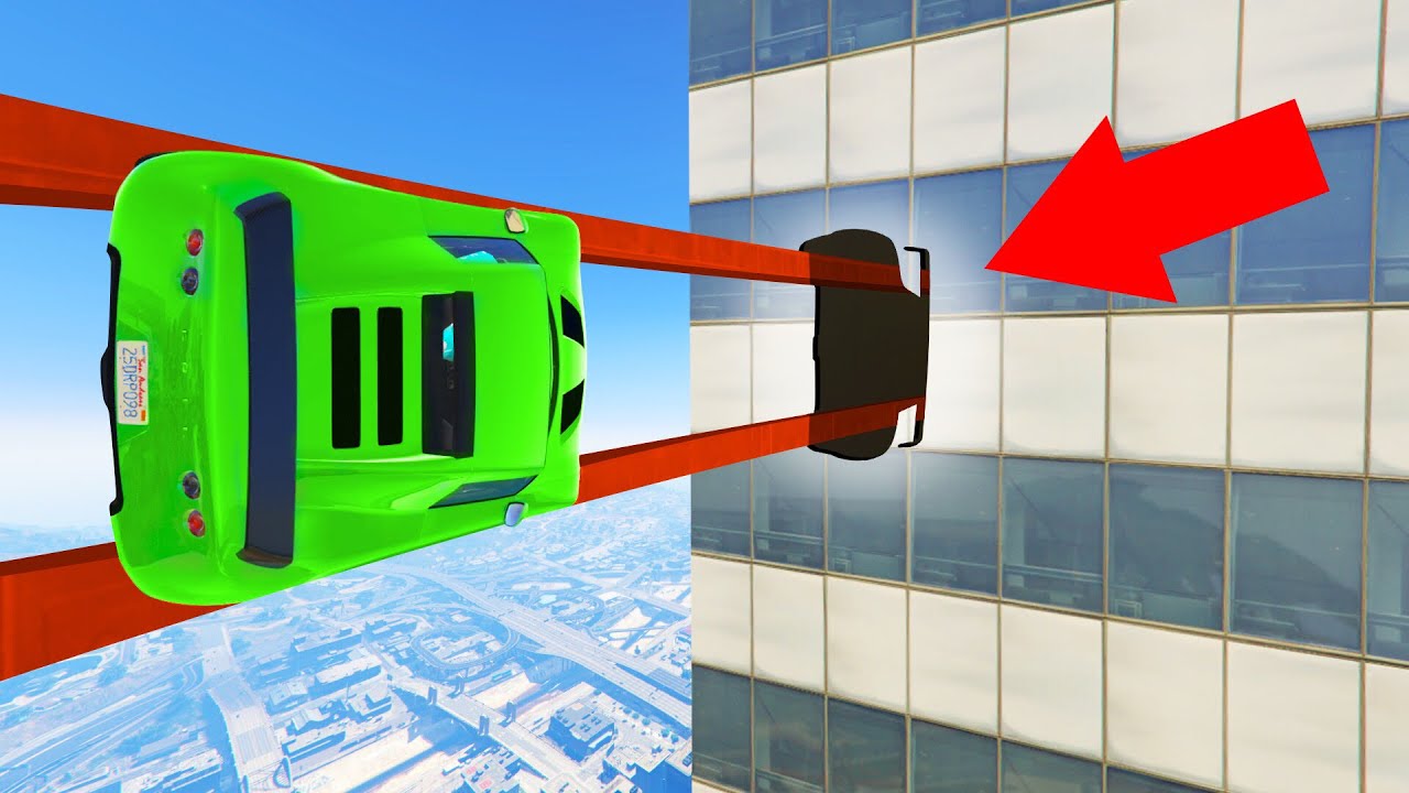 1% Chance To Fit THROUGH The GAP! (GTA 5 Funny Moments)