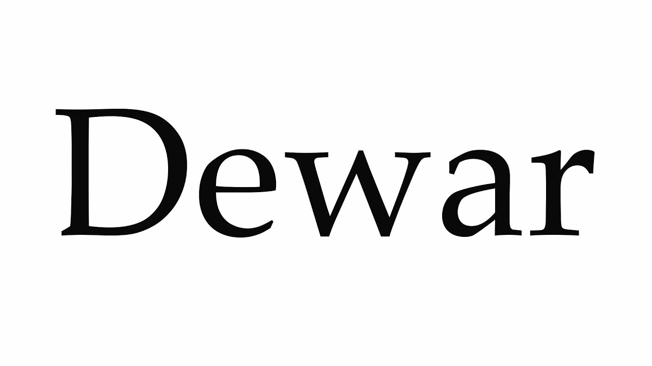 How to Pronounce Dewar YouTube