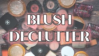 DECLUTTERING HALF OF MY BLUSH COLLECTION 😮