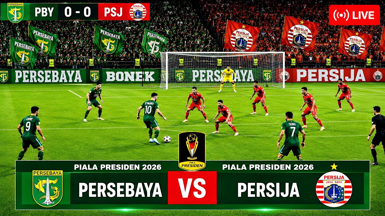 🔴 LIVE | 26 Juli 2026 | Persebaya vs Persija | Piala Presiden 2026 | Full Match | Simulasi FC 26