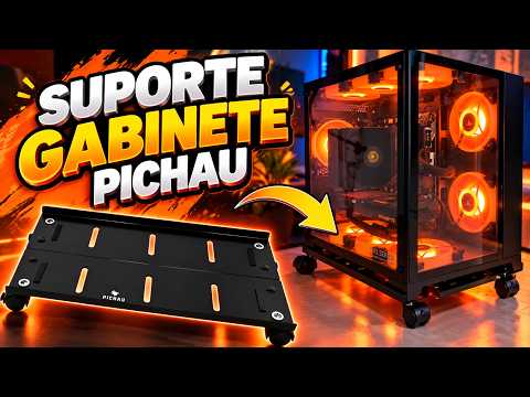 TIREI O GABINETE DA MESA! 😱 | Suporte de Chão Pichau KG100