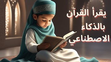 طفل صغير يقرأ سورة الفاتحة - بالذكاء الاصطناعي