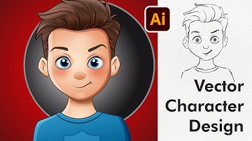 Male Cartoon Character Design - Digital Vector Drawing in Adobe Illustrator