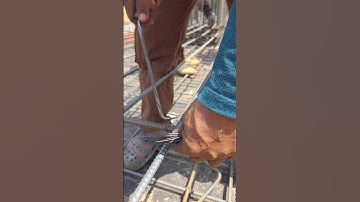 Ties top rebar #shorts #construction #structure #engineering #skills