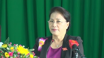 Chủ tịch Quốc hội Nguyễn Thị Kim Ngân tiếp xúc cử tri quận Cái Răng, TP Cần Thơ