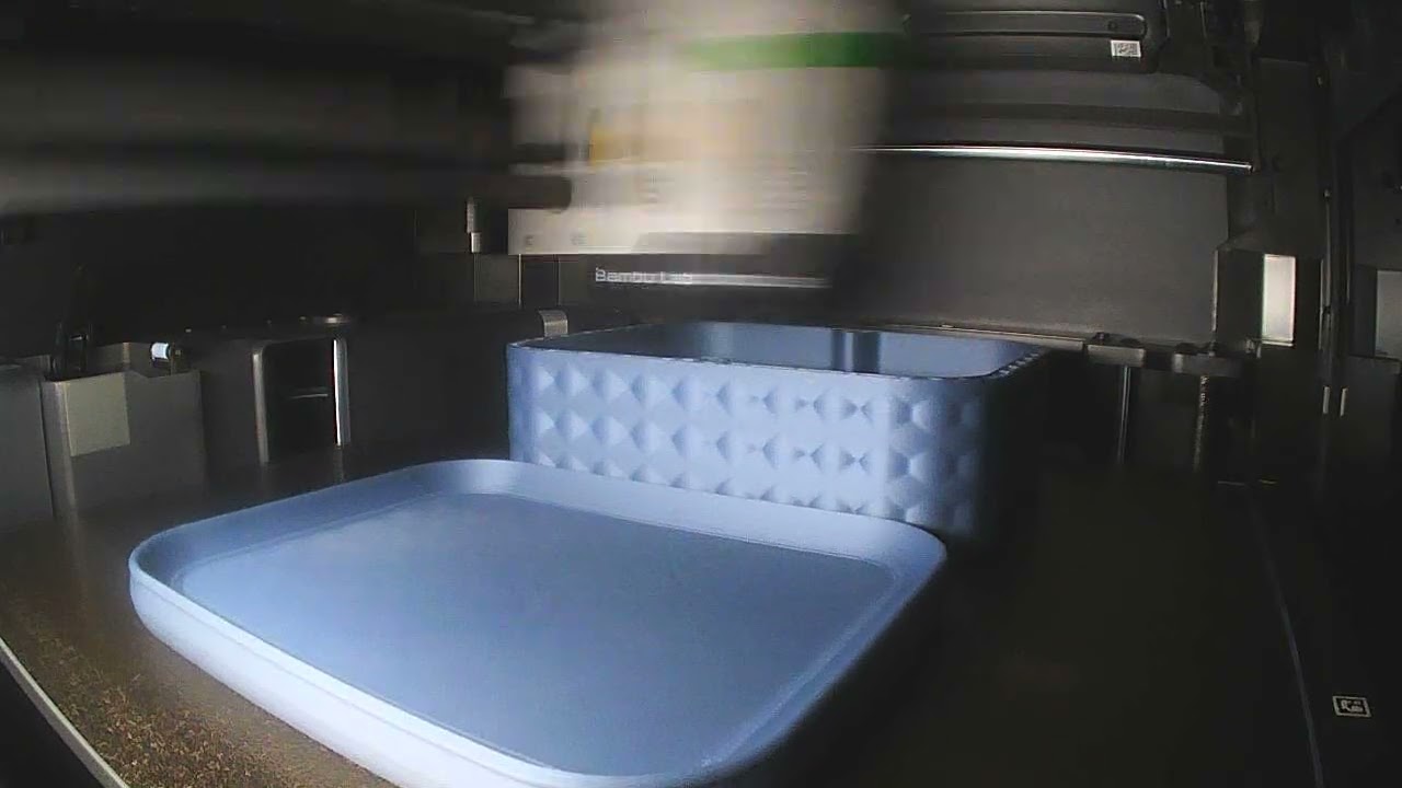 3D Printing Tall Tetra Container with Dividers | Time-Lapse