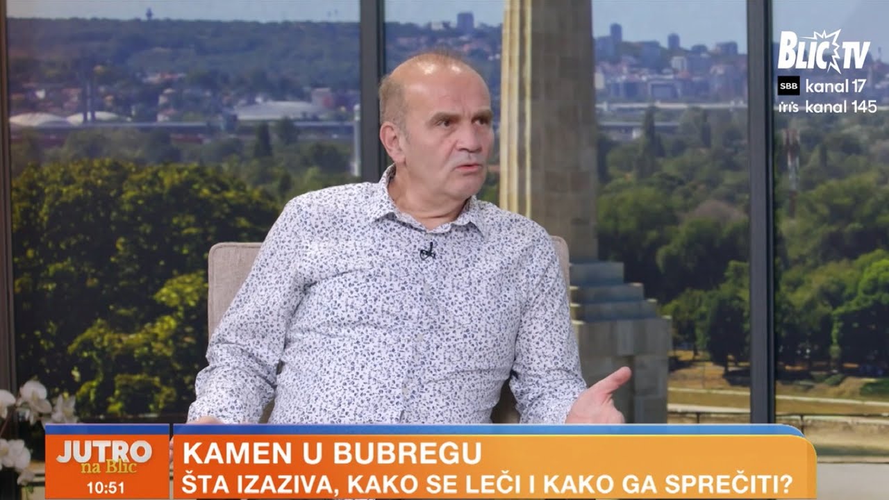 Urolog Vladimir Radojević o ranim simptomima i prevenciji kamena u bubregu