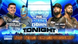 Rey \& Dominik Mysterio vs The Usos (Full Match Part 1\/2)