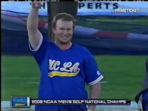 UCLA Mens 2008 NCAA champions get rings at footbal...