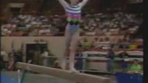 Erica Stokes - 1990 US Nationals AA - Balance Beam