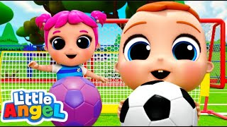 The Soccer Song! | World Cup 2023 | Little Angel Kids Songs & Nursery Rhymes