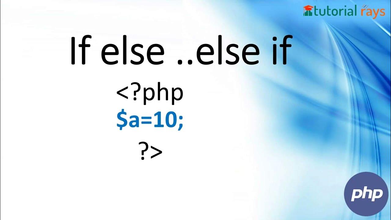 8. PHP If Else - YouTube