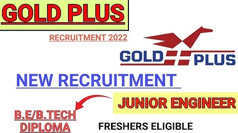 JUNIOR ENGINEER NEW RECRUITMENT 2022 IS OUT || FRESHERS ELIGIBLE || B.E/B.TECH/DIPLOMA