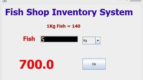 Small Shop Inventory management system Java