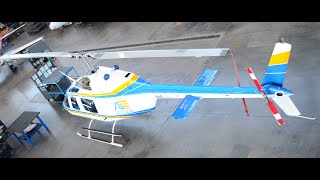 BCIT Aerospace students. Bell 206 100hr inspection.