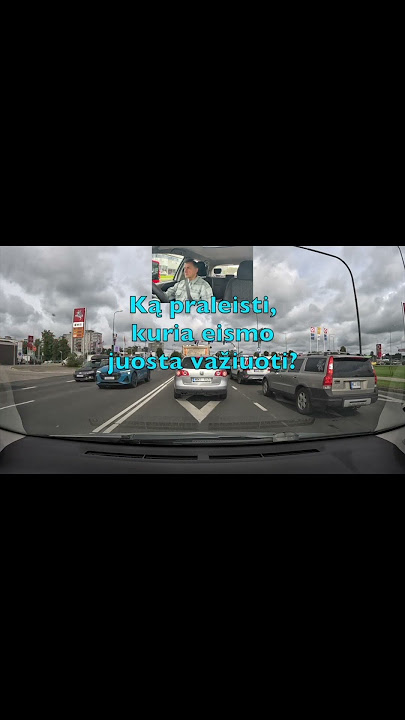 Daugelis suklysta čia- posūkis į kairę šviesoforo reguliuojamoje sankryžoje! #automobile #test
