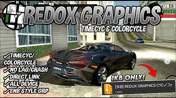 [1KB] Redox HD Graphics Mod For GTA San Andreas Android | Timecyc & Colorcycle✓ #gtasanandreas 
