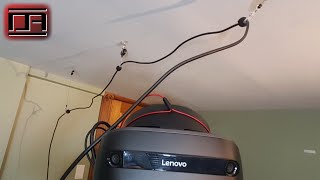 Suspending Mixed Reality VR Headset Cable from Ceiling with Retractable Wires DIY
